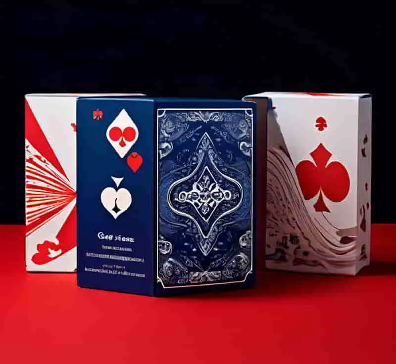 What customization options are available for play card box designs?