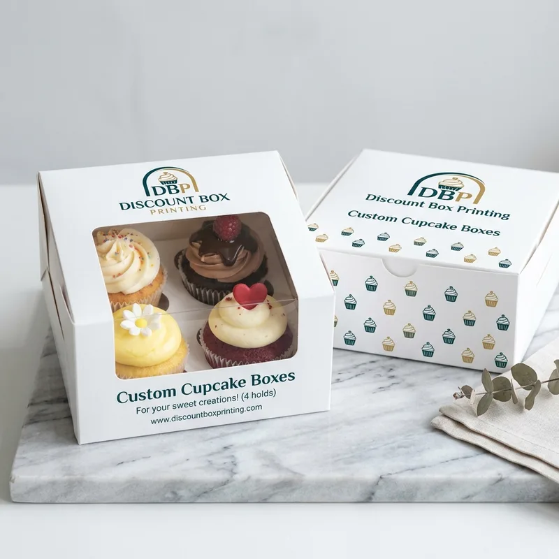 Custom Branded Cupcake Boxes