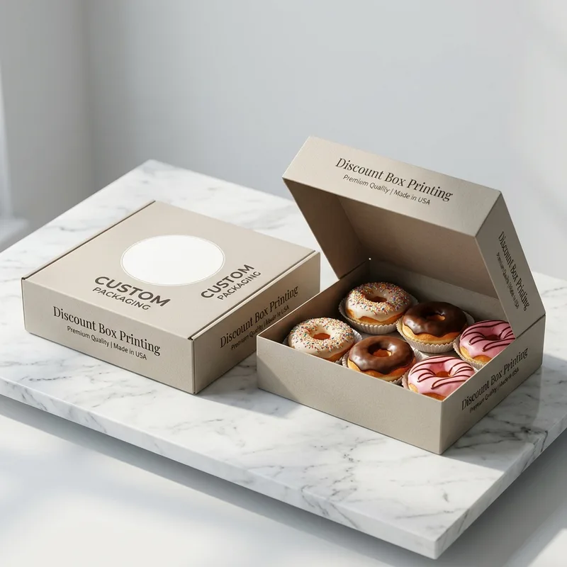 Custom Donut Packaging Boxes with Logo