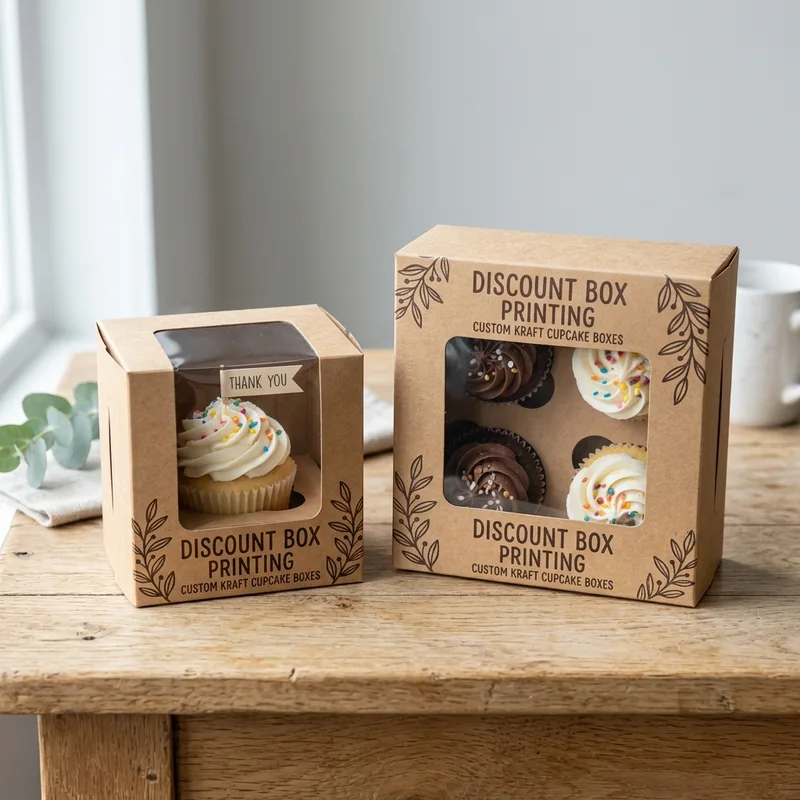Custom Kraft Cupcake Boxes thumbnail 2