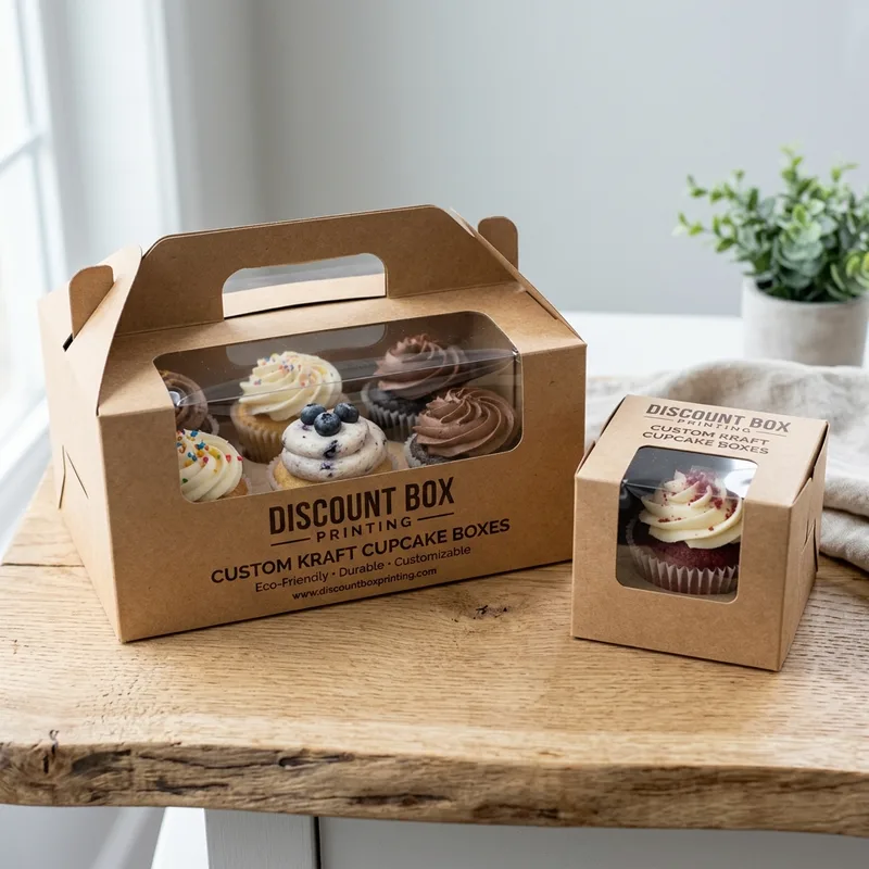 Custom Kraft Cupcake Boxes thumbnail 4